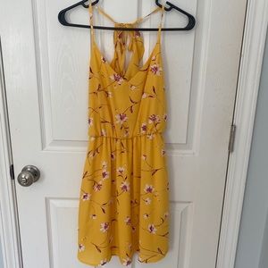 Lush yellow floral dress size S